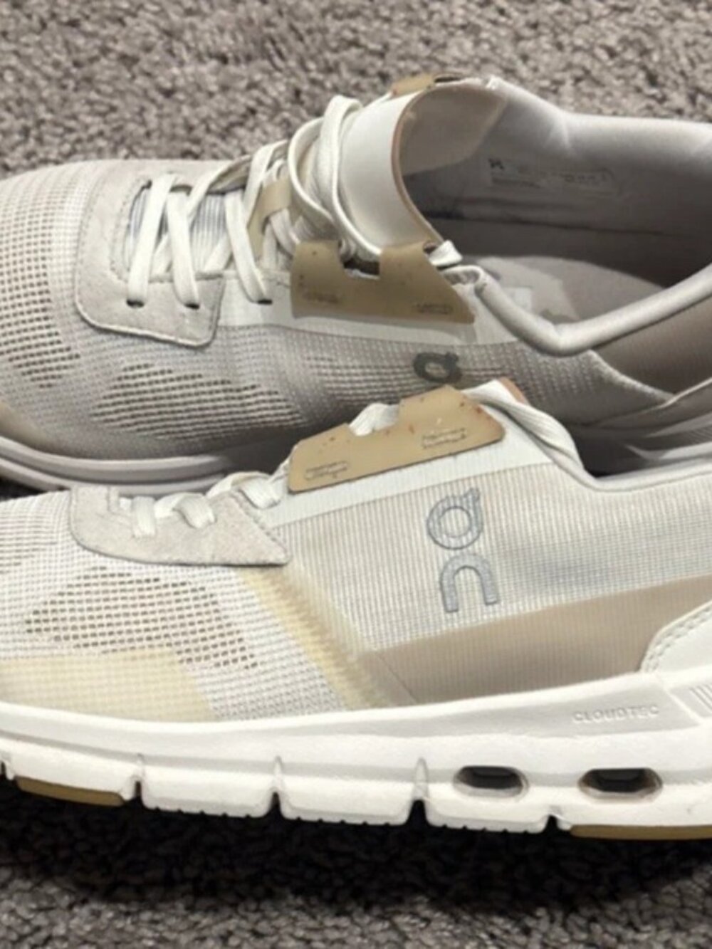 On Cloud Shoes Womens Size 8.5 White Running CloudTec Sneakers 87.98446